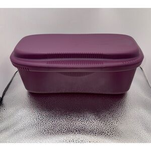 TUPPERWARE Microwave Pasta Spaghetti Maker Purple